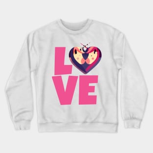 Unicorn Valentine Unicorns in Love Heart Crewneck Sweatshirt